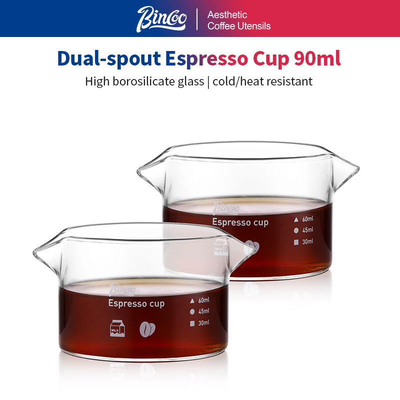 Espresso Shot Glass - BINCOO Misurino per caffè espresso a